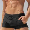 Homens Swimwear Swimwear Pants Briefs Shorts com roupas íntimas de bolso Natação Sportswear Mens Swimwear XL 210515