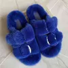 New Arrival Girl Luxury Fluffy Fur Slippers Ladies lndoor Warm Furry Fur Flip Flops Women Amazing Plush Fur Slides Wholesale Hot H1115