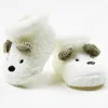 9cm baby spädbarn fleece snö stövlar tjej pojke vinter bomull varm päls mjuk spjälsäng skor söt får design g1023
