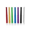 55mm 78mm style de baseball coloré Cigarettes en métal Fumer du tabac Herb Pipes Aluminium One Hitter Pipe Snuff Snorter Cigarette