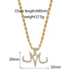 HIPHOP -stijl M Letter Pendant ketting Dragon Magic Logo Majin Buu Tatoeages Markeert gouden zilveren kleurverbinding ketting sieraden kettingen5573365