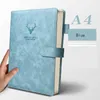 Anteckningar A4 Notebook Ultra-Tjock förtjockad Notepad Business Mjukt Läder Arbetsmöte Record Book Office Diary Sketchbook Studenter Söt