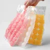 Wedding Party Supply Disposable Ice Cube Bags Stackable Easy Release Mold Trays, Self-Seal Freezing Maker Cold Ice Pack Cooler Bag
