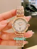 Casual Women Armbandsur Ladies Rostfritt Stål Geometrisk Zircon Quartz Watch Vattentät Moder av Pearl Shell Clock 30mm