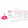 Mädchen Flamingo Prinzessin Kleid Rosa Blume Tüll Kleidung Kinder Geburtstag Party Kleider Marke Tier Kostüm Flamingo Vestidos 210317