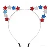 Party Favor American Niepodległość Dnia Hairband Hairband Uroczystość Uroczystość Party Festiwal Star Włosów Akcesoria Dzień Niepodległości Dekoracja T2I52257