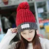 Women Crochet Knit Cap Winter Skullies Beanies Warm Caps Ladies Knitted Stylish Hats Plus Velvet Ear Protecto Wool Beanie/Skull Oliv22