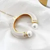 Mode Vintage Pearl Fritillaria Drop Glaze Semi-Closed Travel Commemorative Birthday Party Ladies Bracelet Q0719