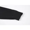 Irregular único suéter preto camisola preta primavera bainha Cardigan Cardigan Tops Coreano Solto Streetwear Ol Knitwear 210417