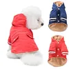 Hundkläder Pet Winter Cotton Coat för hundar Vindtät valp varm förtjockning Kostymfärgade lappade tillbehör med kashmirfoder