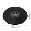 Retro Vinyl Record Coaster Placemat Round Heat Resistant Silicone Drink Mat Pad 210817