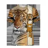 Zomer Mannen T-shirt Premium Tiger Skin 3D Gedrukt T-shirt Harajuku Casual Korte Mouw Tee Shirts Unisex Tops QDL014 210629