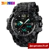 Skmei Outdoor Sport Horloge Mannen 5bar Waterdichte Militaire Camouflage Horloges Dual Display Horloges Relogio Masculino Klok Mannelijke X0524