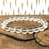 MG1005 Facetterad Clear Quartz Wrist Mala Armband Set Master Healer Clarity of Thought Armband Womens Natural Crystal Jewelry