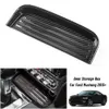 ABS Carbon Fiber Front Gear Storage Box Organizer Bricka för Ford Mustang 15+ Auto Interior Tillbehör