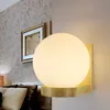 Decorative Nordic Sconce Wall Lamp with Glass Shade Creative Home Indoor Bedside Led Wall light Wood Night Lights Fixtures E27