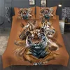 тигр одеяло покрытие комплект