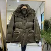 Junveny brilhante brilhante jaqueta jaqueta mulheres inverno 90% branco pato casaco feminino soprador parkas com capuz impermeável neve outwear 211013