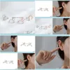 Manschettsmyckeshishang S925 Japanska och koreanska temperament Enkel kreativ PL -klipp Små färska Sier -örhängen utan öronhål.