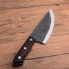 New Survival Chef Knife High Carbon Steel Satin Blade Full Tang Wood Handle Fixed Blade Knives Sharp Blades Hand Made