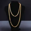 Dubai färg halsband 120cm guldkedja halsband för kvinnor flicka fru brud