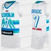 Jersey koszykówki Słowenii Luka Doncic #77 Goran Dragic #7 Mike Tobey #10 Vlatko Cancar #31 Niestandardowe mężczyzn Kamena Kids