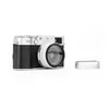 알루미늄 합금 카메라에 49mm 어댑터 링이있는 Fujifilm X100V X100F의 카메라 렌즈 후드 그늘. 블랙 실버