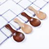 Eco-Friendly Wood Spoon Wooden Coffee Tea Stirring Soup Scoop Mini Children Feeding Kid Scoops Kitchen Sugar Salt Spoons BH5202 TYJ