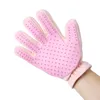 Uppgradera version Pet Grooming Glove-Gentle Deshedding Brush Effektiv Pet Hair Remover Mitt-Enhanced Five Finger Design-Perfekt för hundkatt