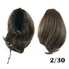 34cm cordão rabo de cavalo sintético 13 polegadas onda profunda rabos de cavalo simulação extensão do cabelo humano pacotes 4 cores sp097n9195939