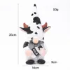 Harvest Festival Party Supplies Alphabet Cow Faceless Doll Decoration Shopping Mall Bar Home Window Thanksgiving Ornaments