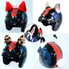 2 pz/set decorazione del casco del motociclo diamante creativo orecchie di gatto pasta di peluche per caschi da moto stile cosplay car styling