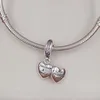 Regalo di San Valentino Perline in argento sterling 925 con ali d'angelo Ciondolo con ciondolo adatto per gioielli stile Pandora europeo Bracciali Collana 791737CZ AnnaJewel
