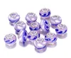 DIY Fantasy Ronde Vorm Handgemaakte Lampwork Charms Kralen Past Merk Armbanden Kettingen voor Dames Sieraden Maken 100pcs