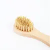 Brosse nettoyante pour le visage pour exfoliation du visage Poils naturels Brosses de nettoyage Brossage à sec Frotter avec manche en bois RRA12460