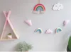 Nordic Style Baby Pillow Kudde Handvävda regnbåge Kids Wall Crib Tent Kindergarten Ornament Barnens rumsdekoration