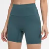 L09 Shorts de ioga HighRise Nake Feeling No TLine Elástico Calça Apertada Leggings Mulheres Calças Esportivas Atheltic Outfits Sportswe6284688