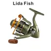 Lida Fish Brand LC1000-7000 Series Cup Cup Cup Metal قابلة للتبديل بين اليسار واليمين بكرة الصيد البكرات البكاعة