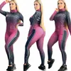 Femmes Designers Vêtements 2022 Mode Survêtements pour femmes Costumes de sport Qualité Couleur unie Nombril ouvert Pantalon évasé Ensemble