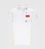 F1 Racing Team Samma Lapel Polo Shirt Polyester snabbtorkande kortärmad T-shirt280U TJO4