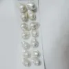 925シルバーフック - バロックパール、14~16 mmの淡水真珠のイヤリングの淡水パールイヤリング