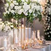 2021 or fleur Vase sol Vases colonne support métal route plomb mariage pièce maîtresse fleur support pour événement fête décoration