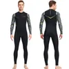 Erkekler Yüzmek Dalış Takımları Kızarık Guard Mayo Uzun Kollu Kızarıklık Premium Lycra UPF50 Şnorkel Dcuba Sörf için Tek Parçalı Mayo Takım