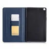 Étuis en cuir PU pour tablette Samsung Galaxy Tab X200/X700/P200/P610/T290/T510/T590/T860/T870, couture double couleur, étui à rabat magnétique avec béquille et emplacements pour cartes