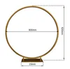 Party Decoration 5pcs/10pcs Wedding Table Centerpiece Golden Metal Arch Circle Ring