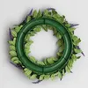 Decorative Flowers & Wreaths Fake Lavender Hanging Wreath Garland For Front Door Christmas Party Wedding Decoration