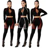 ZOctuo 2 tweedelige set Womens Sheer Mesh solide heldere lijn hoge taille broek sets strakke lange mouwen sexy shirt tops en broek pak 211115