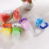 Infantil bebê teether mamilo fruta alimentos jantares silicone dentes de silicone segurança crianças alimentador alimentador mordida 4 cores