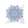Poduszka poduszka na poduszkę niebieską poduszkę hefeng japońska dekoracyjna dekoracja domowa poliestrowy geometryczny poduszka poduszki C1461914