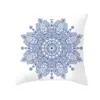 Kudde / dekorativ kudde Blå Kuddehölje Hefeng Japan Dekorativ Case Heminredning Polyester Square Geometrisk Pillowcover Capa de Alm